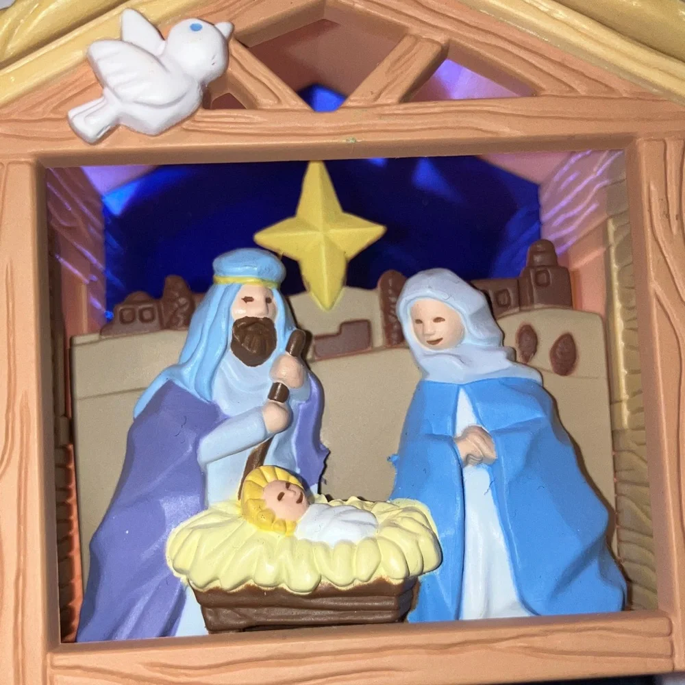 Nativity‎ Scene Ornament Insert Tree Light for Glow